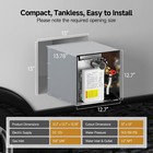 Kingrver 65 000btu Rv Tankless Hot Water Heater Dc 12v Compatible With All Rvs