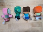 Hallmark Itty Bittys Minecraft Plush Doll Set - Steve  Alex  Creeper  Pigman