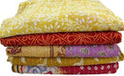 Wholesale Lot Of Indian Vintage Kantha Quilt Handmade Throw Reversible Blanke   
