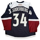 Colorado Avalanche Carl Soderberg Authentic 2015-16 Game Worn Nhl Jersey Size 58