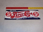 Vintage  drink Pepsi Cola 5 Cents  18  Porcelain Metal Soda Pop Advertising Sign