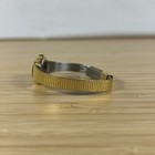 Vintage Women   s Benrus Diamond Quartz Gold Tone Mesh Watch Japan Movement Works