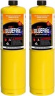 Bluefire 2x Mapp Map Pro Gas Fuel Cylinder 14 1oz 14  Bonus hotter Than Propane