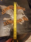 Vintage 80s Harley Davidson Pegasus  Ride With The Wind Patch Rare X Lg