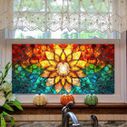 Stained Glass Window Film 39 3x17 7 Inch Colorful Mosaic Privacy Window Film Dec