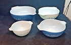 Vintage 4 Nested Pyrex Colonial Mist Cinderella Bowls - 441  442  443    444