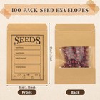 100pcs Seed Saving Envelopes With Clear Window  4 72x3 15 Inch  Classic-01