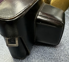 Vintage Leitz Wetzlar Black Leather Hard Camera Case For Leica