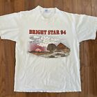 Vintage Army T Shirt Bright Star 90s Rare White Usa Size Large Egypt