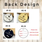 Customized Dog Tags round Stainless Steel Pet Id Tag Dog anti-loss Id Tags