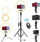 10   Ring Light With Tripod Stand   Phone Holder - Multicolor Rgb Selfie Circle