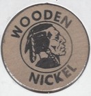 Old Popcorn Wagon On The Marine Plaza  1 Free Box  Token  Indian Wooden Nickel