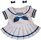 Sailor Girl W bows Dress Outfit Teddy Bear  Fits Most 14  - 18  Build-a-bear And