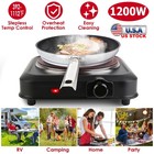 Adjustable Temperature Electric Burner Countertop Hot Plate Cooktop Stove