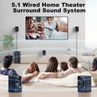 Bobtot 5 1 2 1  Channel Surround Sound Home Theater System 800w With Subwoofer