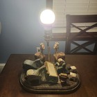 1995 Noah s Planning Committee Lamp Children Folk Art Wooden Noah Ark Works