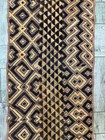 Vintage Beautiful Hand Woven Traditional African Raffia Congo Cloth Textile