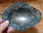 Beautiful Antique Victorian Era Silver Plated Trinket Dish Usa Connecticut 