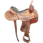 Used 15  Tex Tan Imperial Barrel Racing Saddle Code  C15textanbrstar