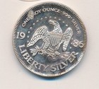 1986 Liberty Silver A-mark 1 One Troy Ounce 999 Silver Round