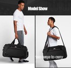 Uarition Gym Bag For Men - 50l Black Durable Large Duffle Bag For Travel  Workou