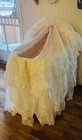 Vintage Lace Bassinet Skirt  beautiful 