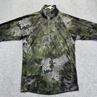 Kryptek Altitude Arma Tech 1 2 Zip Pullover Mens M Green Camo Wool Blend Base