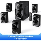 700w 5 1 Home Theater System Surround Sound Speakers W  Subwoofer