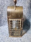 Vintage Solid Caged Nautical Brass glass Oil Ship Lantern - Wedge