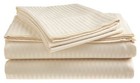 2 Pack Deluxe Hotel 400 Thread Count 100  Cotton Sateen Sheet Set Dobby Stripe