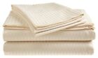 Deluxe Hotel 400 Thread Count 100  Cotton Sateen Dobby Stripe Bed Sheet Set