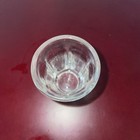 Vintage 6-sided Shot Glass Clear Arch Design     2 Oz     1950s Barware 
