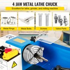 Vevor Metal Lathe Chuck 4-jaw Independent 5 Inch Cast Iron Milling Turning Cnc