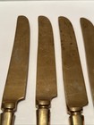 Vintage Dirigold Dirilyte Goldware Flatware Dinner Knives Lot Of 6  b 