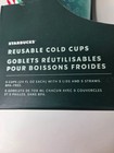 Starbucks 2019 Holiday Winter Reusable Cold Cups 5 Pack W  Straws Christmas New