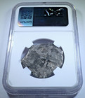 Ngc Vliegenthart Shipwreck 1701-1733 Mexico 8 Reales Genuine Spanish Dollar Coin