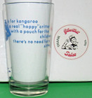 K Is For Kangaroo Alphabet Glass Vintage 12oz
