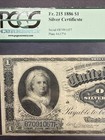 1886  1 Martha Silver Certificate Fr 215 Pcgs Vf30ppq