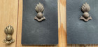 6 Vintage British Army Collar Badges - Ubique - W York - Rdc - Canada - Lot