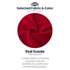Ultimate Sack 5ft Bean Bag Chair And Footstool  Oversized Lounger  Red Suede