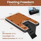 8x5ft Inflatable Swim Platform W  Dog Ramp  Eva Grip Deck  8  Thick