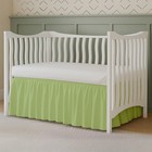 Md Home Decore Crib Bed Skirt Dust Ruffle Split Corners 100 Cotton Sage Nursery
