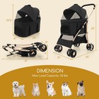 3-in-1 Pet Stroller Travel Pet Carrier W  Car Seat Carrier  Adjustable Canopy