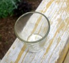 Antique Arcade No  3 Glass Coffee Grinder Catch Cup With Tablespoon Measurements