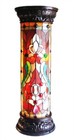 Tiffany Style Victorian Stained Glass Night Light 2 Bulb Pedestal Floor Lamp