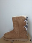 Ugg Australia  Women s Bailey Bow Diagonal Stripes Boots  Size 9 Nib