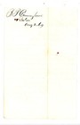 1869 Overdue Account Letter Signed B  P  Cunningham P w  Dudley Whitinsville Ma