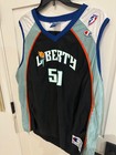 Vintage 90s Champion Wnba New York Liberty Rebecca Lobo 50 Jersey Womens Xl