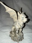 Vintage Gothic Winged Gargoyle Figurine Statue Stone 1999 W u i