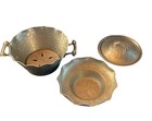 Vintage Aluminum Hand Forged Everlast Hammered Bowls Mix 4 Pieces Plus 1